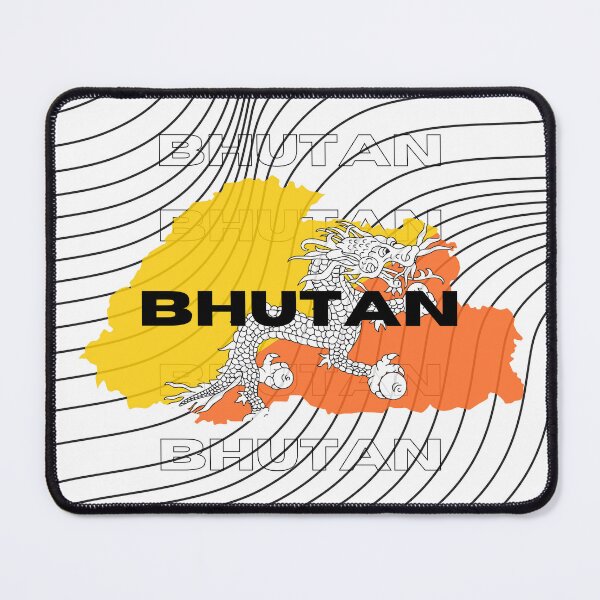 Item preview, Flag Map of Bhutan designed and sold by nyblydd.