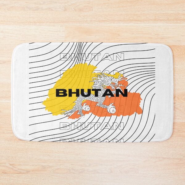 Item preview, Flag Map of Bhutan designed and sold by nyblydd.