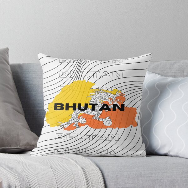 Item preview, Flag Map of Bhutan designed and sold by nyblydd.