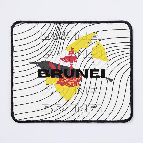 Item preview, Flag Map of Brunei designed and sold by nyblydd.