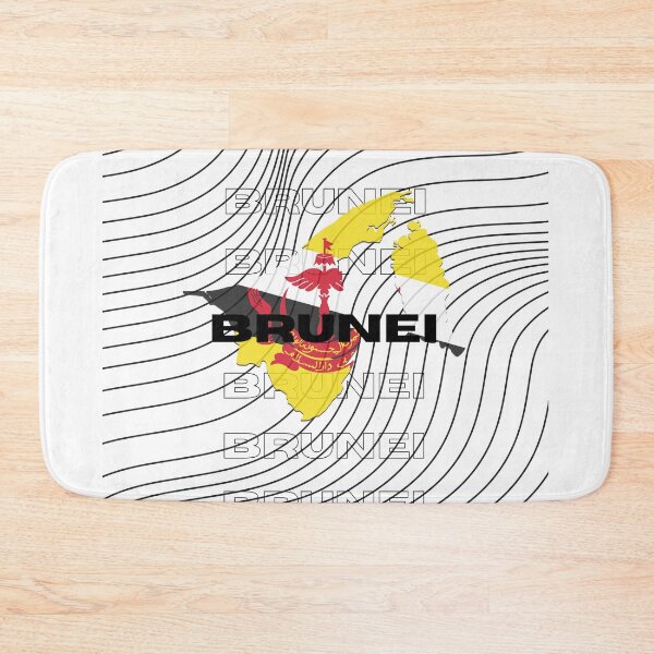 Item preview, Flag Map of Brunei designed and sold by nyblydd.