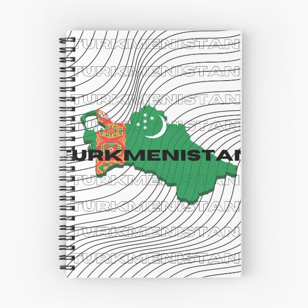 Item preview, Flag Map of Turkmenistan designed and sold by nyblydd.