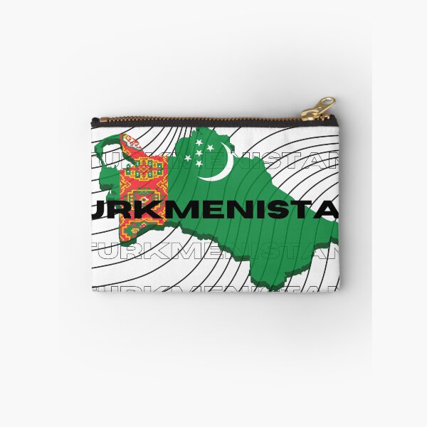 Item preview, Flag Map of Turkmenistan designed and sold by nyblydd.