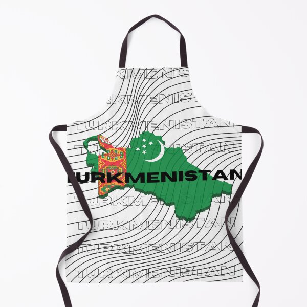 Item preview, Flag Map of Turkmenistan designed and sold by nyblydd.