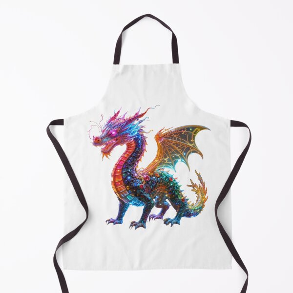 Item preview, Dragón cibernético de neón: una bestia mítica futurista designed and sold by GloriousArtSKD.