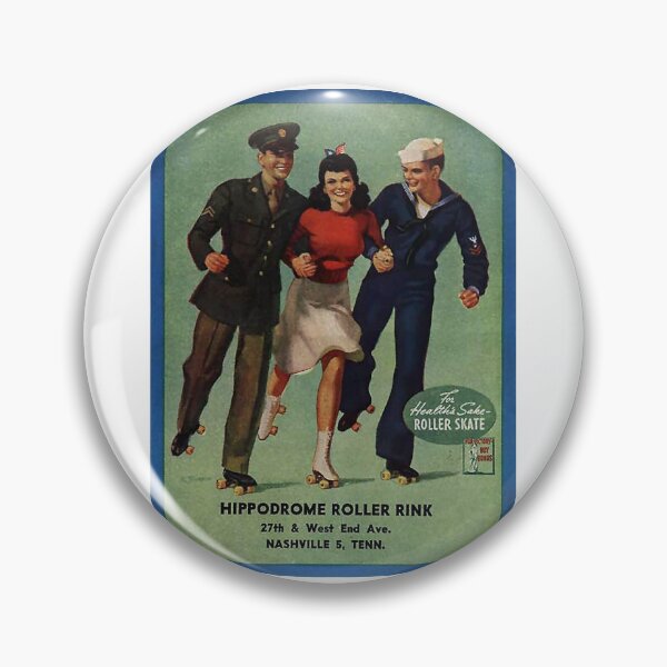 Item preview, Hippodrome Roller Skating Nashville Tennessee Roller Skating Rink Sticker Decal Label Design 4 designed and sold by tislord.