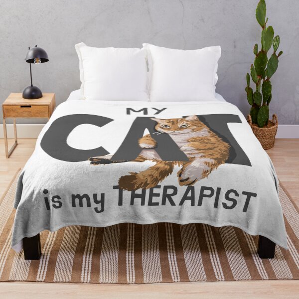 Item preview, "My Cat Is My Therapist – Funny Cat Quote, Feline Therapy, Mental Health, Pet Lover, Cat Mom & Dad Gift" designed and sold by artworkathome.