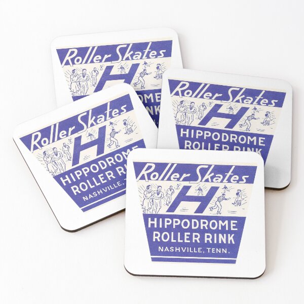 Item preview, Hippodrome Roller Skating Nashville Tennessee Roller Skating Rink Sticker Decal Label Design 5 designed and sold by tislord.