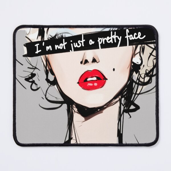 Item preview, I'm Not Just a Pretty Face – Bold Empowerment Artwork designed and sold by ArtSE46.