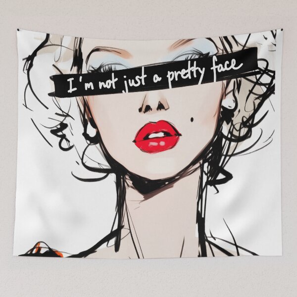 Item preview, I'm Not Just a Pretty Face – Bold Empowerment Artwork designed and sold by ArtSE46.