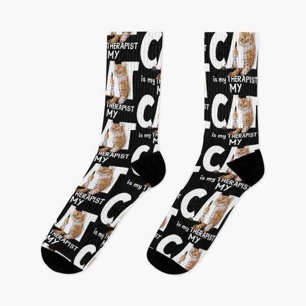 Item preview, "My Cat Is My Therapist – Funny Cat Quote, Feline Therapy, Mental Health, Pet Lover, Cat Mom & Dad Gift" designed and sold by artworkathome.