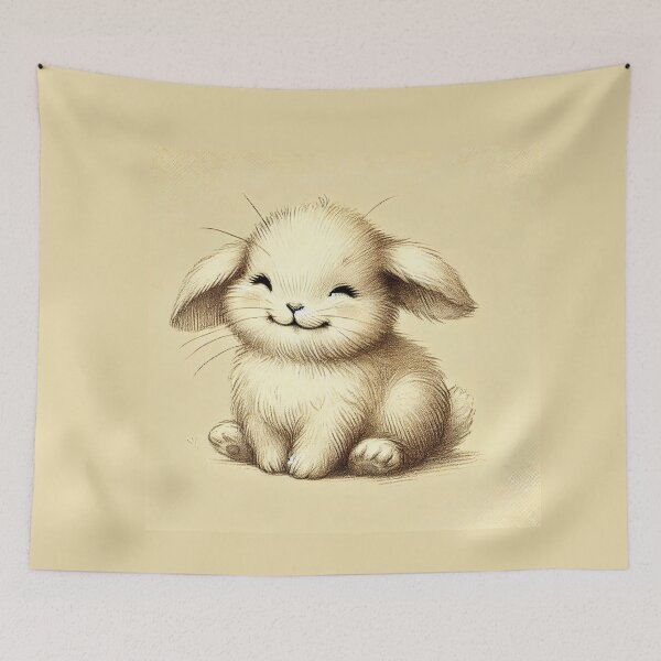 Item preview, Spring Delight – Vintage Easter Bunny Art designed and sold by MoonBliss-co-uk.