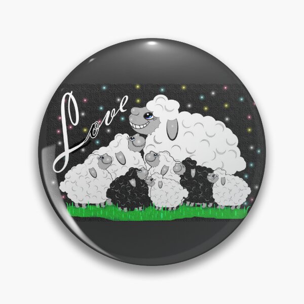 Item preview, The sheep gather together happily, enjoying each other's company. designed and sold by Shirley cute art .