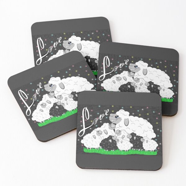 Item preview, The sheep gather together happily, enjoying each other's company. designed and sold by Shirley cute art .