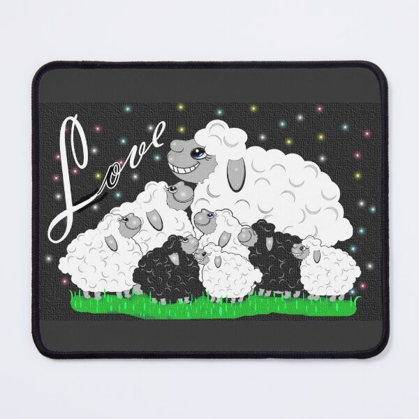 Item preview, The sheep gather together happily, enjoying each other's company. designed and sold by Shirley cute art .