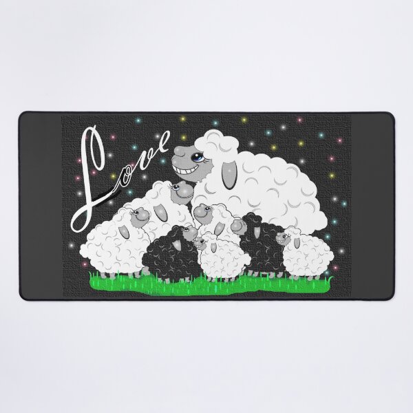 Item preview, The sheep gather together happily, enjoying each other's company. designed and sold by Shirley cute art .