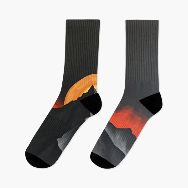 Item preview, Eclipse Inferno: Dark Mountain Silhouette at Fiery Sunset designed and sold by FoisonDesigns.