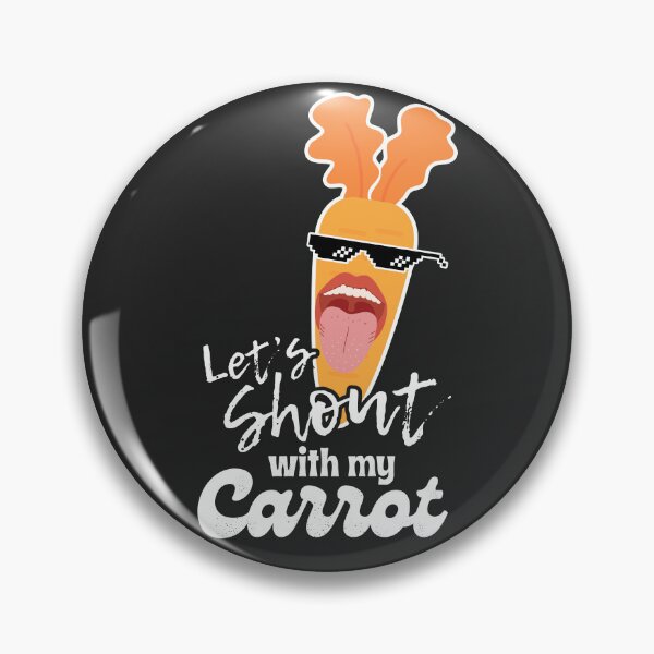 Item preview, Let’s Shout With My Carrot Wild Orange Energy designed and sold by SplashTastic.