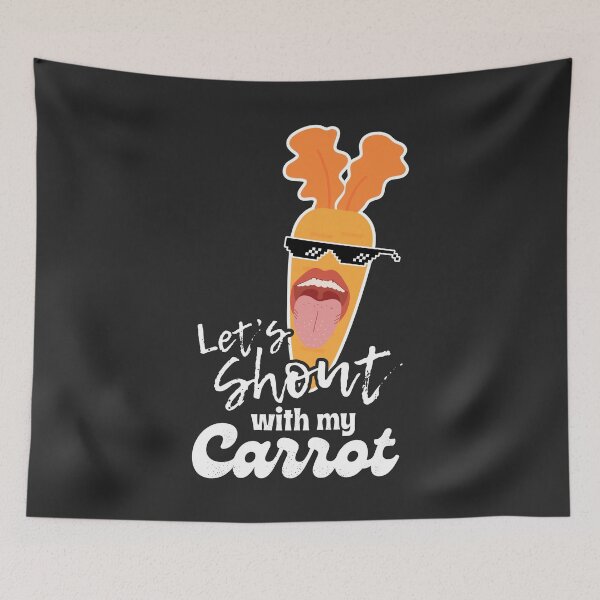 Item preview, Let’s Shout With My Carrot Wild Orange Energy designed and sold by SplashTastic.
