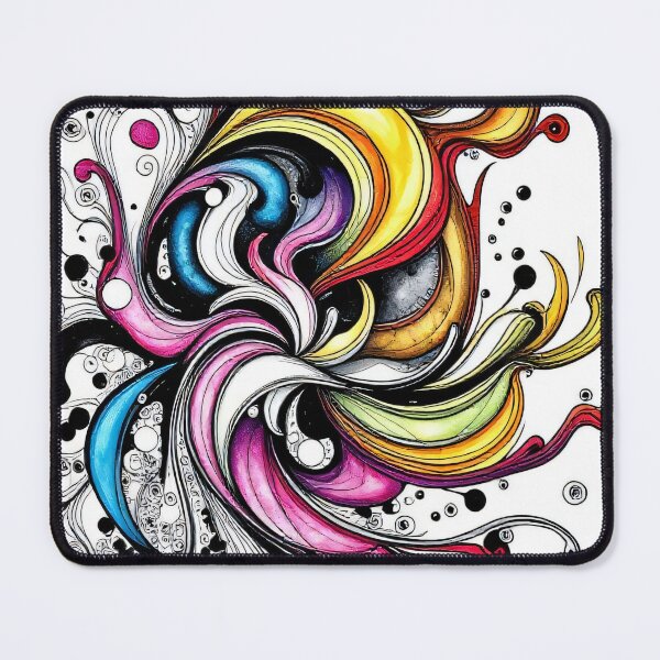 Item preview, Chaos & Harmony: Vivid Abstract Ink & Color Swirls designed and sold by FoisonDesigns.
