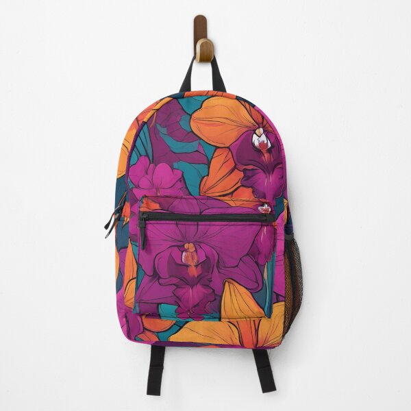 Item preview, Orchid Fusion - Vibrant Floral Pattern designed and sold by Line in Bloom.