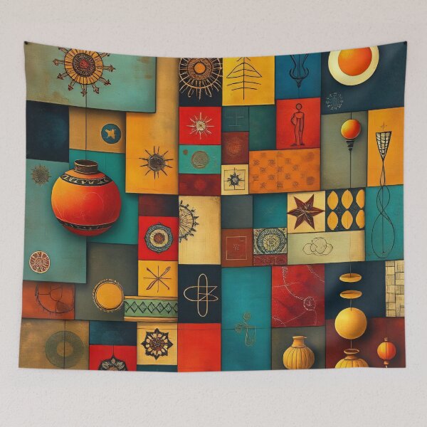Item preview, Vintage Boho Mosaic designed and sold by FoisonDesigns.