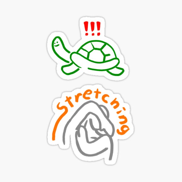Vista previa del artículo con la obra «Estiramiento de la tortuga», diseñado y vendido por Sumimizu.