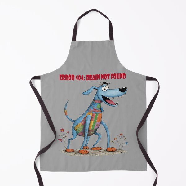 Item preview, Error 404: Brain not found, Funny Dog, Derpy Dog, Silly Puppy, Happy Idiot designed and sold by KayUweRott.