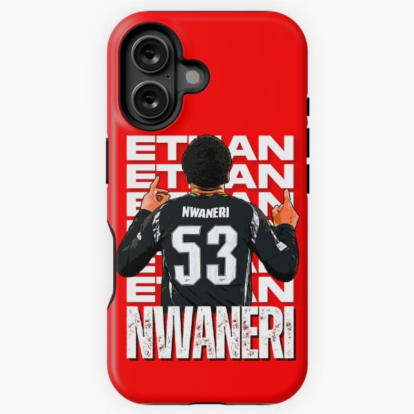 Item preview, Ethan Nwaneri No. 53 T-Shirt | Arsenal 2024/25 Away Kit | Football Art Design designed and sold by GoonerGalaxy86.