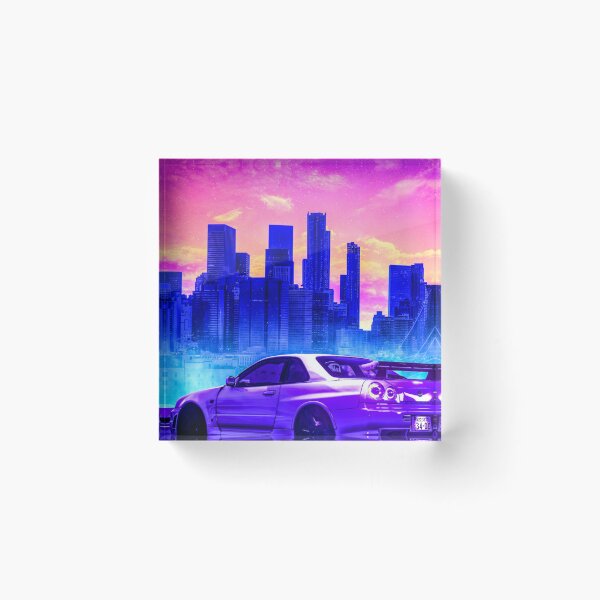 Item preview, Nissan Skyline poster designed and sold by ComicStickerLab.