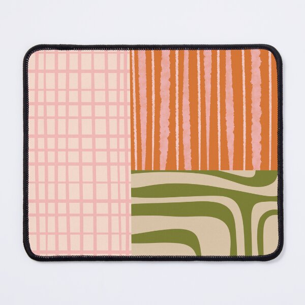 Item preview, Boho Patchwork Eclectic Pattern Mix in Blush Pink Orange Olive Green designed and sold by kierkegaard.