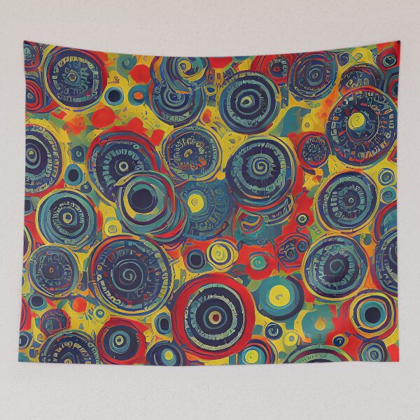 Item preview, Blue Circle Cluster #1 designed and sold by mylittlewindow.