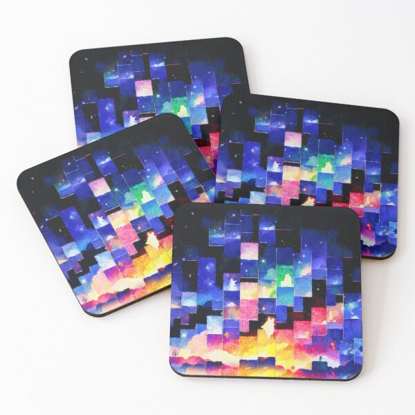 Item preview, Digital collage, Rainbow Explosions Nebula in Galaxy, Hard attack, Art Inspirations designed and sold by Gabi.Media.