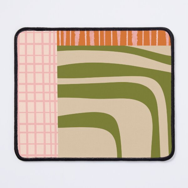 Item preview, Boho Patchwork Eclectic Pattern Mix 3 in Blush Pink Orange Olive Green designed and sold by kierkegaard.