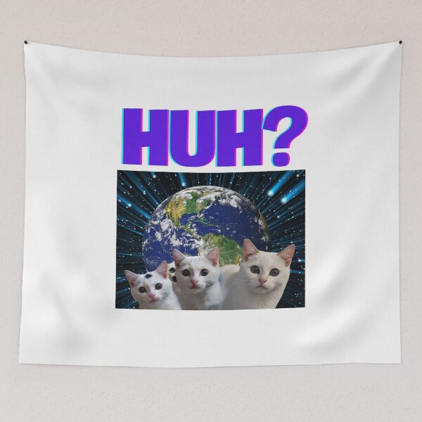 Item preview, "Huh?" Meme Cat Shirt – Funny Viral Cat Expression Tee & Hoodie designed and sold by Colorful-Garden.