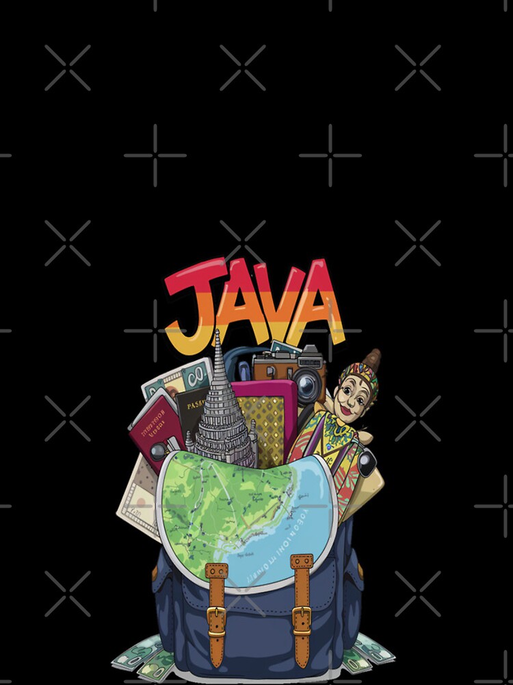 Thumbnail 4 of 4, iPhone Case, Asia Indonesia Java travel - Java Adventure Backpacking designed and sold by stickercuffs.