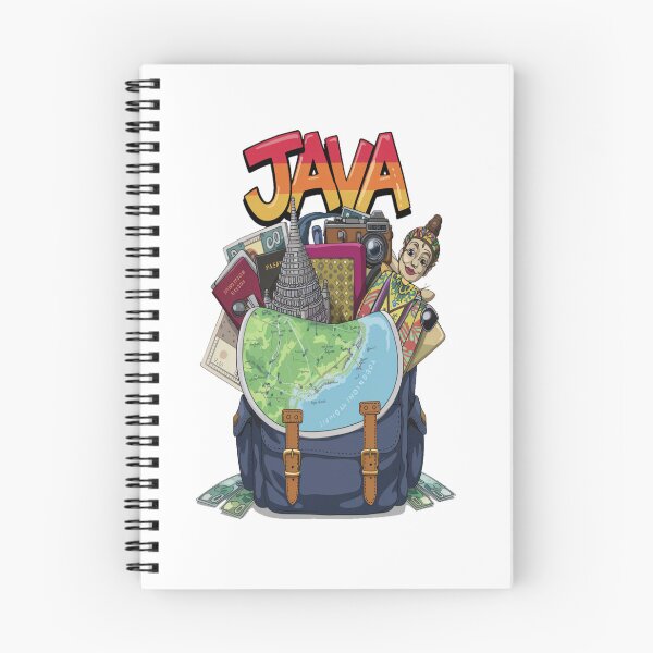 Item preview, Asia Indonesia Java travel - Java Adventure Backpacking designed and sold by stickercuffs.