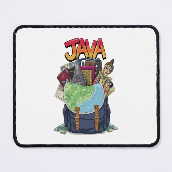 Item preview, Asia Indonesia Java travel - Java Adventure Backpacking designed and sold by stickercuffs.