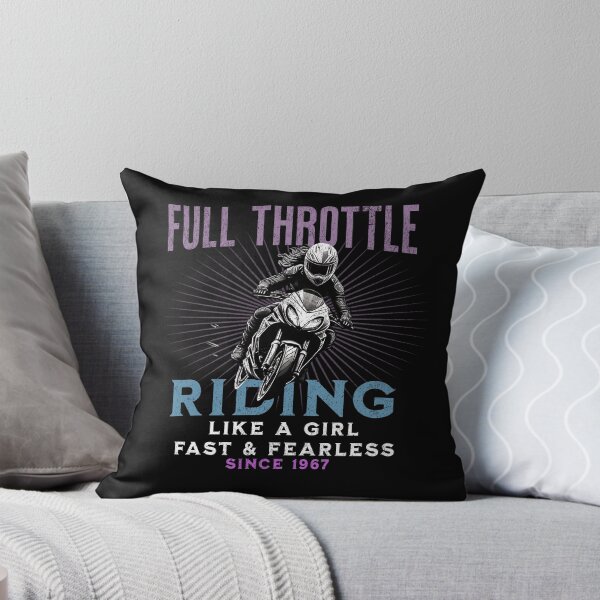 Item preview, Full Throttle - Riding Like a Girl Since 1967 designed and sold by LegendaryDesigns.