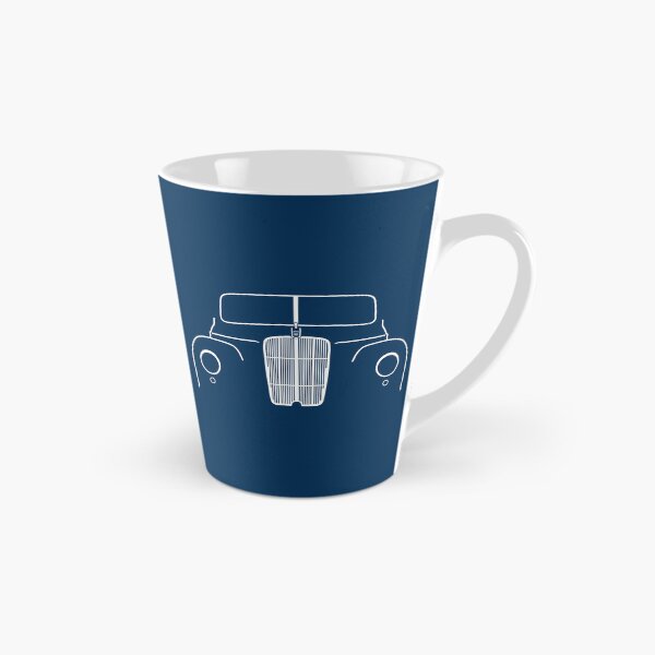 Item preview, Morris Six MS 1940s-1950s British classic car outline white designed and sold by soitwouldseem.