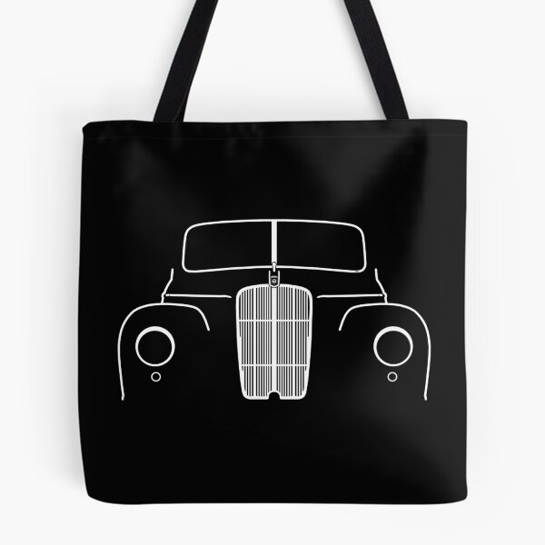Item preview, Morris Six MS 1940s-1950s British classic car outline white designed and sold by soitwouldseem.