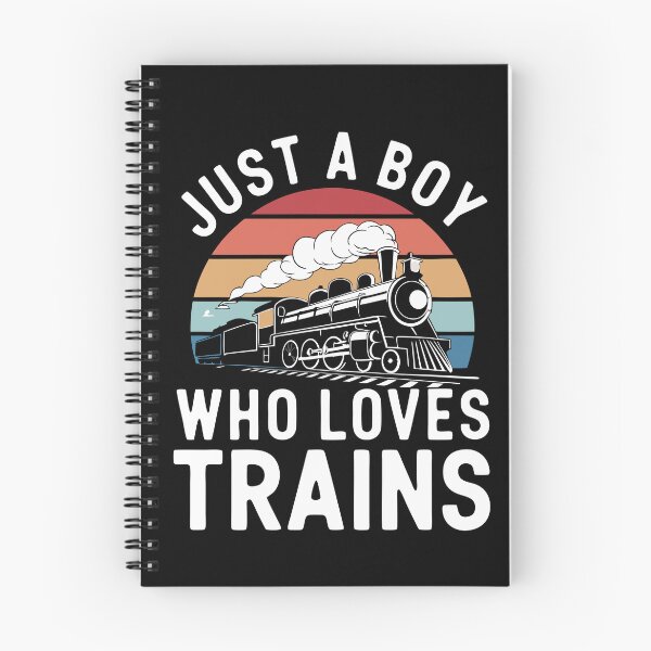 Item preview, Just a Boy Who Loves Trains Retro Steam Locomotive designed and sold by NewArtWave.