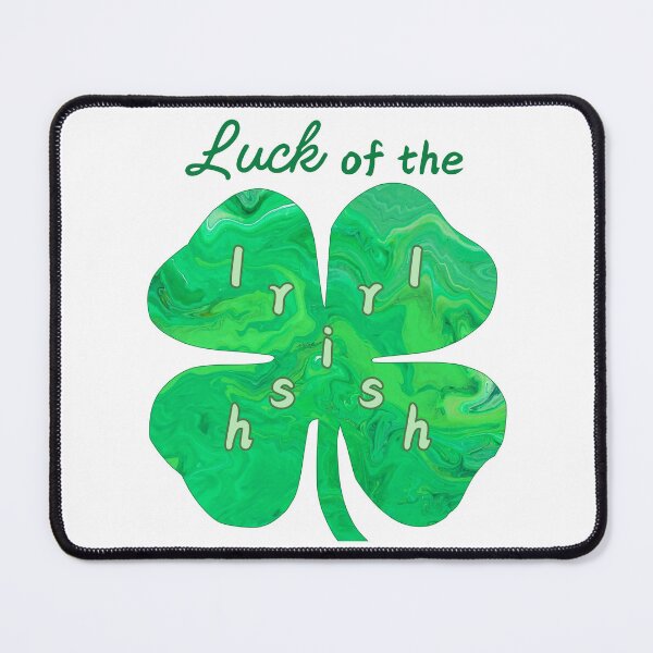 Item preview, Luck of the Irish - Shamrock - Flow Art / Pour Painting - jdp-15-0016 designed and sold by ANomadDesigns.