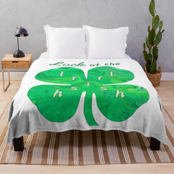 Item preview, Luck of the Irish - Shamrock - Flow Art / Pour Painting - jdp-15-0016 designed and sold by ANomadDesigns.