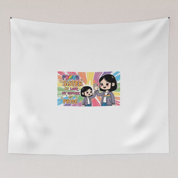 Item preview, Proud Sister with Rainbow Pride designed and sold by StormArte.