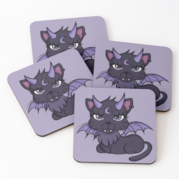 Item preview, Grumpy devilish kitten  designed and sold by Fuchsiella.