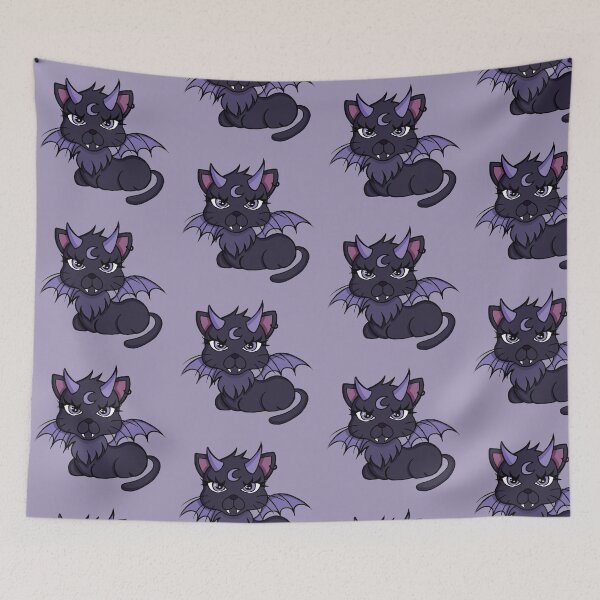 Item preview, Grumpy devilish kitten  designed and sold by Fuchsiella.
