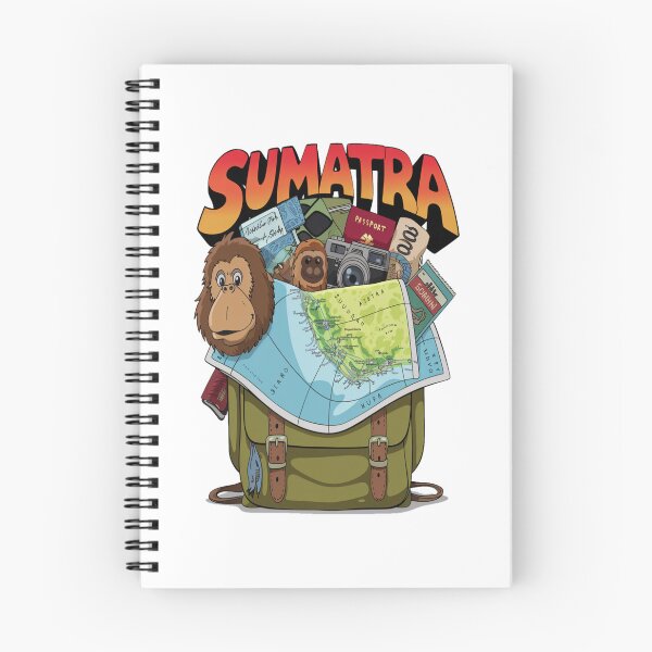 Item preview, Sumatra Indonesia Orangutan travel - Sumatra Asian Adventure Backpacking designed and sold by stickercuffs.