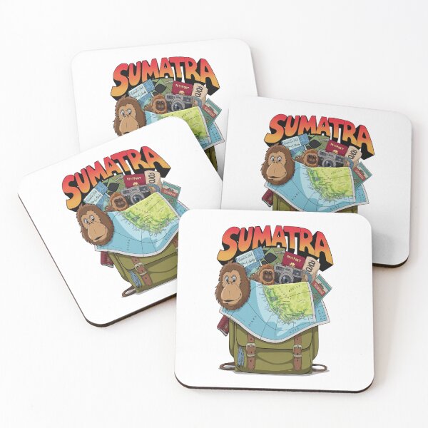 Item preview, Sumatra Indonesia Orangutan travel - Sumatra Asian Adventure Backpacking designed and sold by stickercuffs.