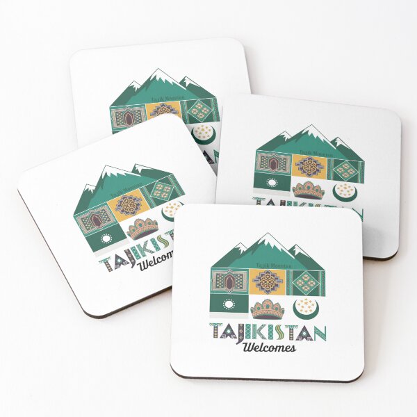 Item preview,  Tajikistan Welcomes Flag Map Dushanbe, Amu-daria River designed and sold by AnimalsDH305.